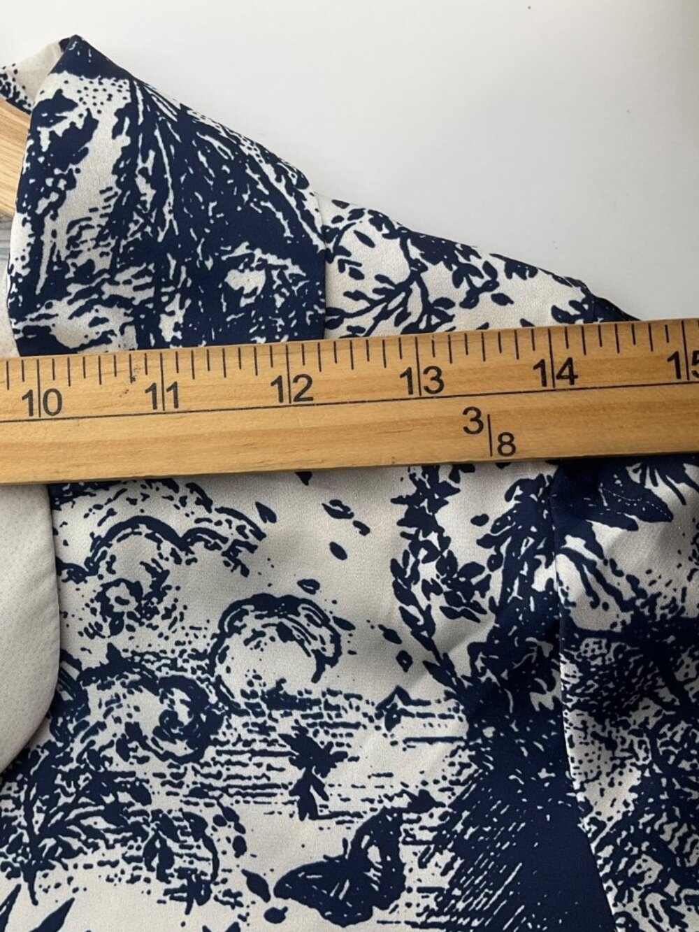 2CE Sleepwear Small 2-Piece Pajama Set Blue White Satin Toile French Cottage*Rea - Picture 10 of 16